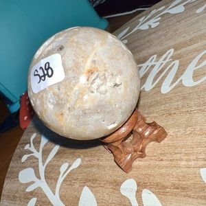 Large Sphalerite Crystal Sphere With Druzy